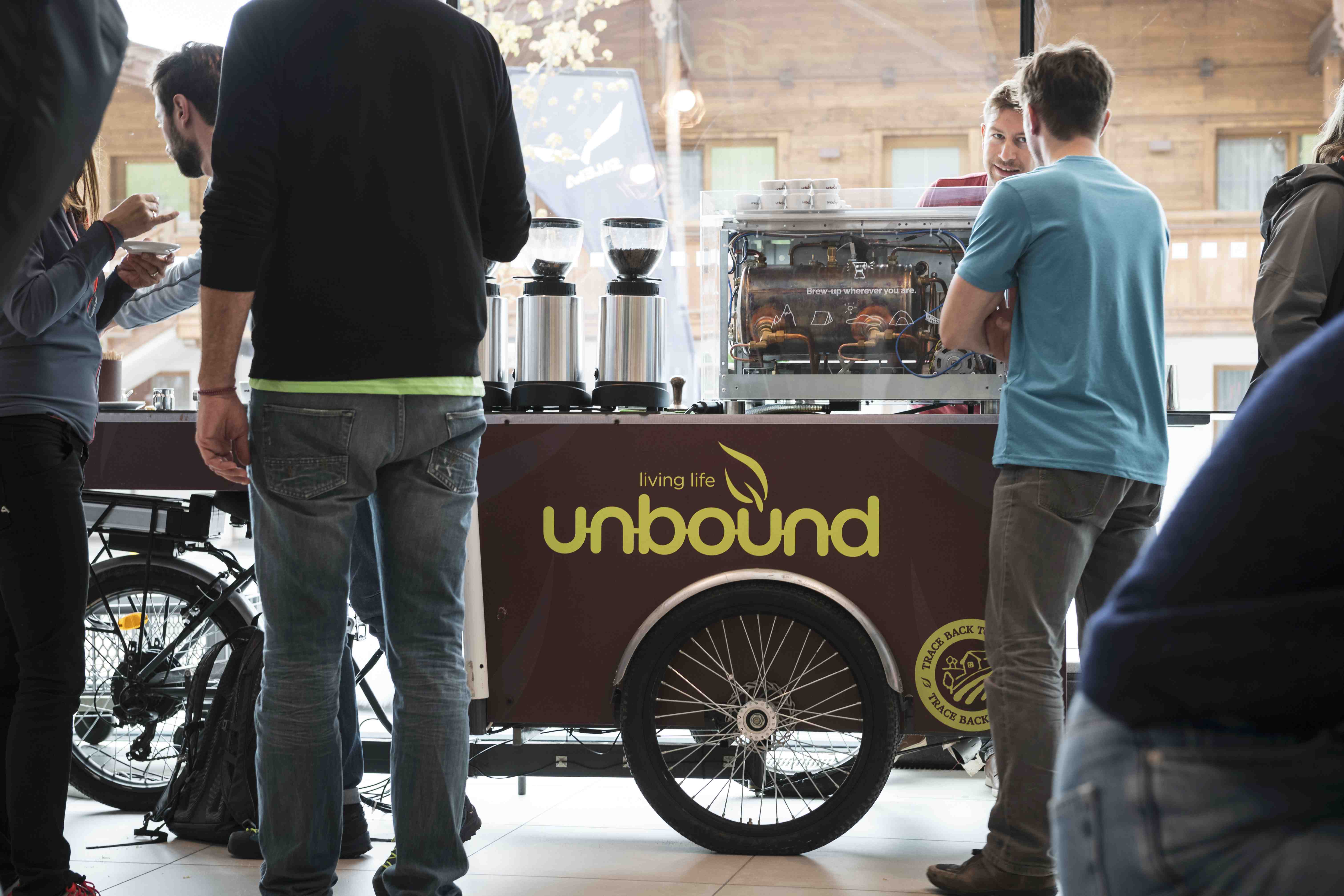 Das unbound Kaffeerad im Einsatz auf einem Event