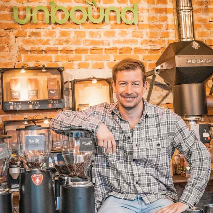 Das unbound Kaffeerad im Einsatz auf einem Event