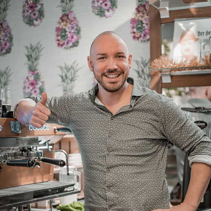 Florian, unser Ansprechpartner für Kaffee im der Gastronomie