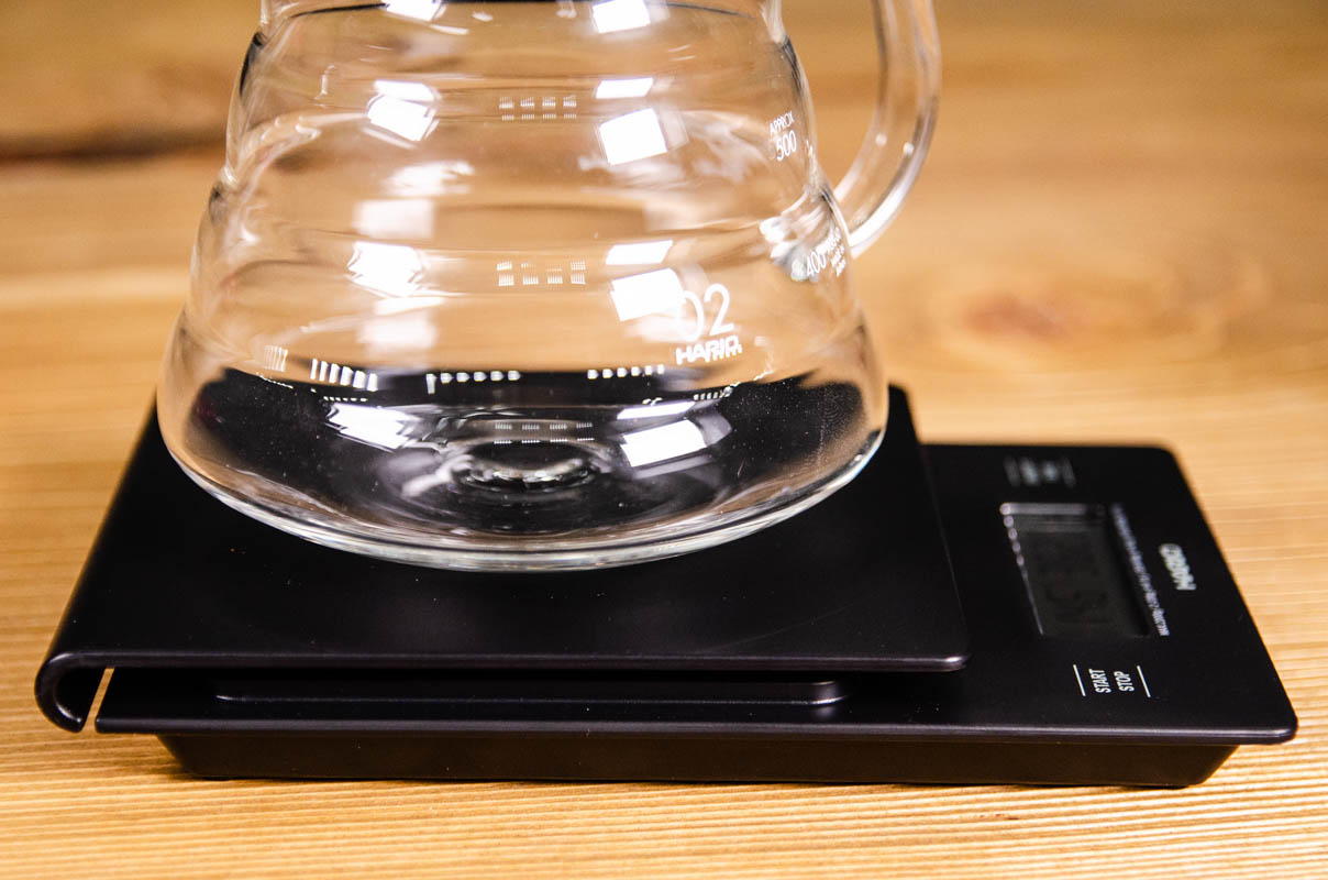 Hario Waage mit Stoppuhr