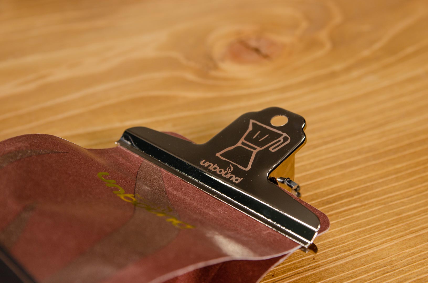 Unbound bag clip stainless steel